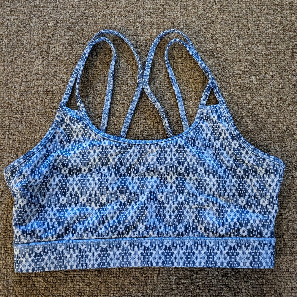 Gaiam patterned sports bra